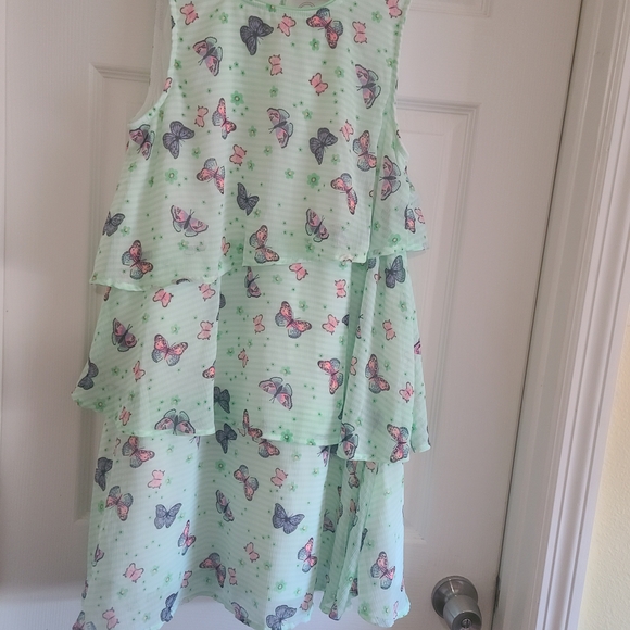 Wonder Nation Green and White Dress - Picture 3 of 6